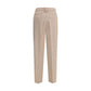 Fabiana Filippi Beige Fleece Wool Dress Pants