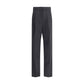 Fabiana Filippi Gray Fleece Wool Casual Pants