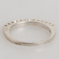 Nialaya Sterling Silver 925 Band Pave CZ Crystal Eternity Ring