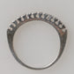 Nialaya Sterling Silver 925 Band Pave CZ Crystal Eternity Ring