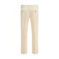 Germano Cream Cotton Casual Pants