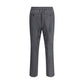 Ami Paris Gray Fleece Wool Casual Pants