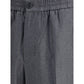 Ami Paris Gray Fleece Wool Casual Pants