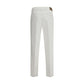 Brunello Cucinelli White Cotton Casual Pants