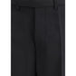 Rick Owens Black Fleece Wool Dress Pants
