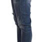 Dolce & Gabbana Blue Distressed Slim Fit Denim Pants Jeans
