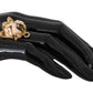 Dolce & Gabbana Gold Brass Resin Beige Dog Pet Accessory Ring