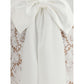Self-Portrait Short satin Dress with lace bow