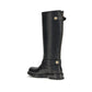 Dolce & Gabbana Black Calf Leather Bos Taurus Lace-Up Boots
