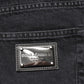 Dolce & Gabbana Black Denim Wide Leg Relaxed Fit Pants Jeans