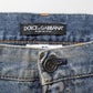 Dolce & Gabbana Blue Distressed Denim Slim Fit Pants Jeans