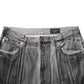 Dolce & Gabbana Black Grey Graphic Print Denim Pants Jeans