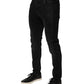 Dolce & Gabbana Black Slim Fit Stretch Men Denim Pants Jeans