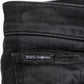 Dolce & Gabbana Black Slim Fit Stretch Men Denim Pants Jeans