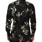 Dolce & Gabbana Black Cowboy Collared GOLD Formal Dress Shirt