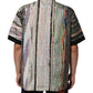 Dolce & Gabbana Multicolor Graphic Collared Casual Shirt