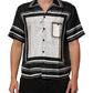 Dolce & Gabbana Black White StripeDot Print Casual Polo Shirt