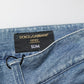 Dolce & Gabbana Blue Cotton Stretch Slim Fit Men Denim Jeans