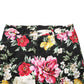 Dolce & Gabbana Black Floral Cotton Dress Formal Trouser Pants