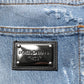 Dolce & Gabbana Blue Distressed Ripped Denim Trouser Jeans