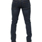 Dolce & Gabbana Blue Rabbit Embroidery Slim Men Denim Jeans