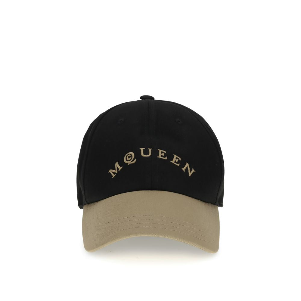 Alexander McQueen Black Cotton Cap (Baseball Hat)