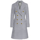 Made in Italy Gray Wool Women Coat