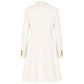 Made in Italy White Wool Women Coat