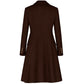 Made in Italy Brown Wool Women Coat