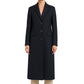 Made in Italy Black Wool Women Coat