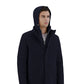 Herno Blue Wool Men Bomber Jacket