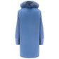 Herno Blue Cashmere Women Coat