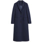 Made in Italy Blue Wool Women Coat
