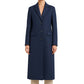Made in Italy Blue Wool Women Coat