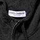 Dolce & Gabbana Black Logo FullZip Hooded Sweatshirt Sweater