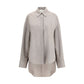 Di Stavnitser Gray Fleece Wool Dress Shirt