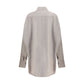 Di Stavnitser Gray Fleece Wool Dress Shirt