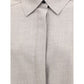 Di Stavnitser Gray Fleece Wool Dress Shirt