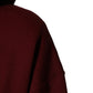 Dolce & Gabbana Maroon Embossed Logo Hooded Sweatshirt Sweater