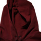 Dolce & Gabbana Maroon Embossed Logo Hooded Sweatshirt Sweater