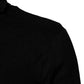 Dolce & Gabbana Black Viscose Turtle Neck Pullover Sweater