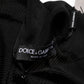 Dolce & Gabbana Black Viscose Turtle Neck Pullover Sweater