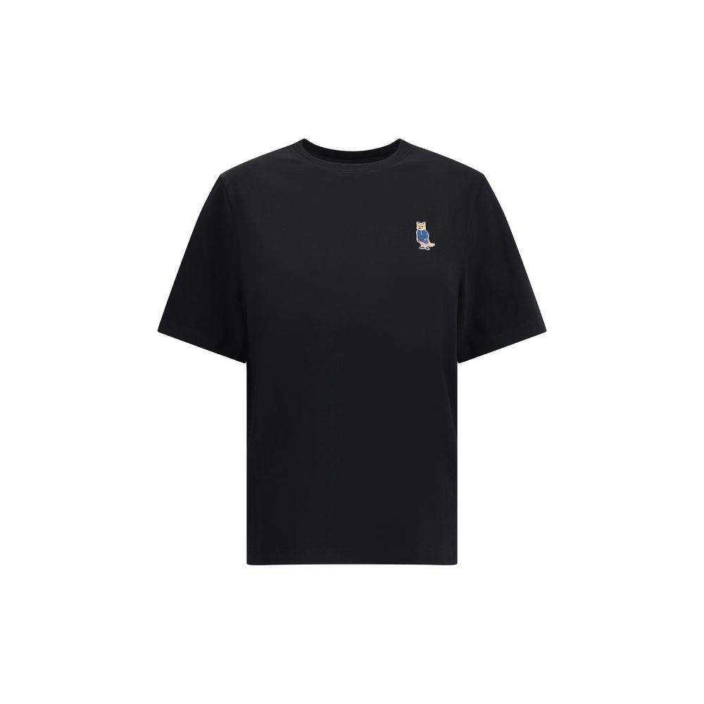 Maison Kitsuné Black Cotton T-Shirt