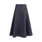 Jacquemus Blue Cotton Midi Skirt