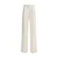 SA SU PHI Cream Silk Pants