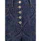 Etro Blue Cotton Flared Jeans