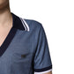 Dolce & Gabbana Blue Collared V-neck Silk Blend Polo T-shirt