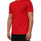 Dolce & Gabbana Red Goodluck 2023 Cotton Crew Neck T-shirt