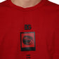 Dolce & Gabbana Red Logo Eye Print Cotton Short Sleeve T-shirt