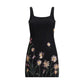 Staud Le Sable sequin-embellished floral mini Dress